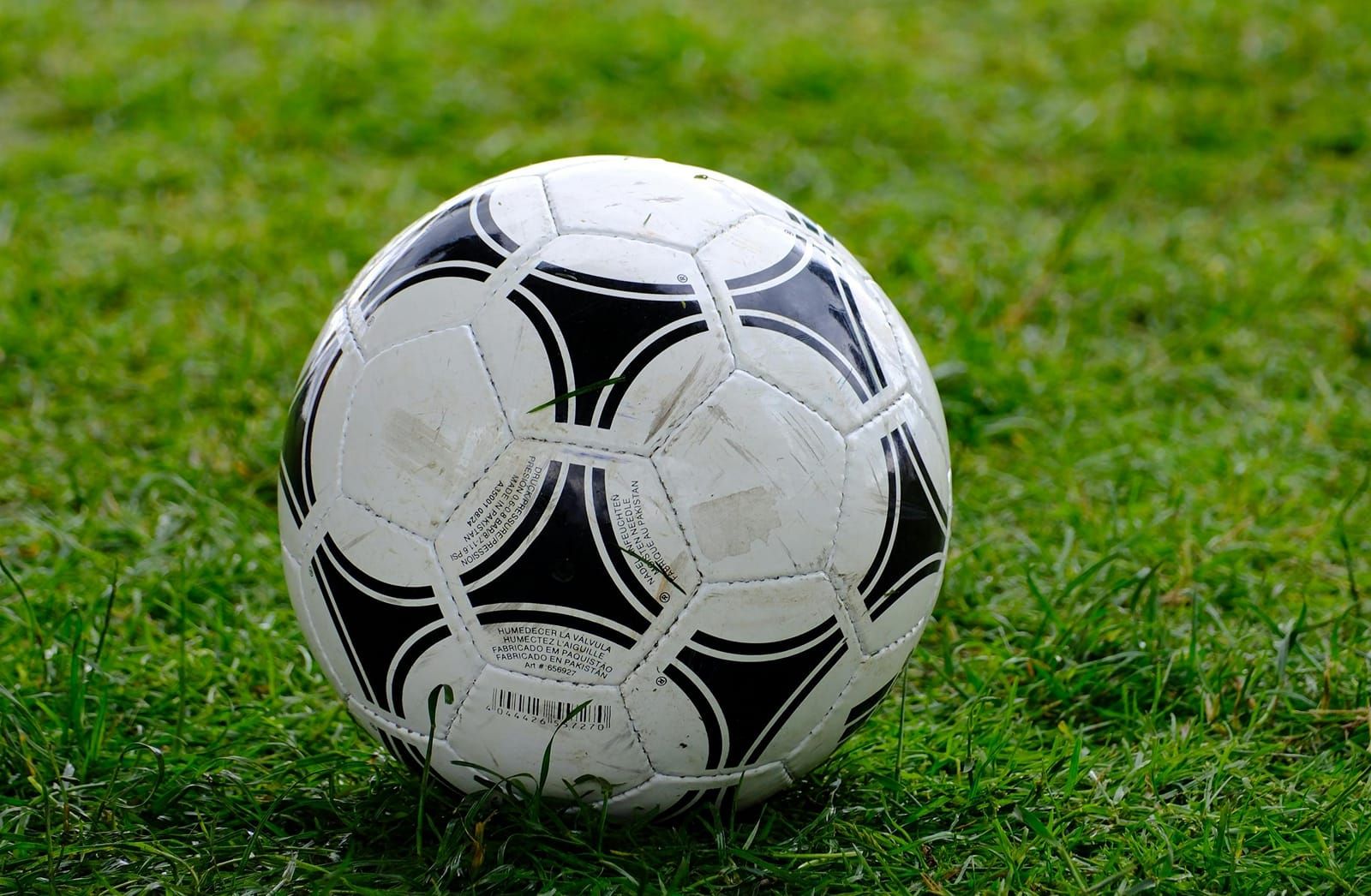 Football on the resort's green turf